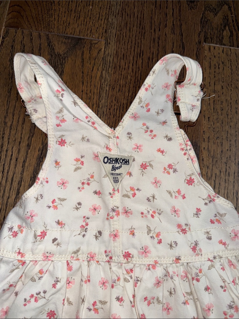 OshKosh B'gosh Cream Dress with Pink Floral Print - Picture 11 of 13
